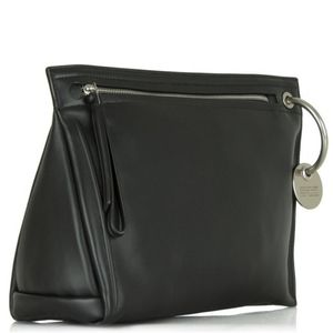 MARC BY MARC JACOBS Prism Black Leather Large Clutch Bag
